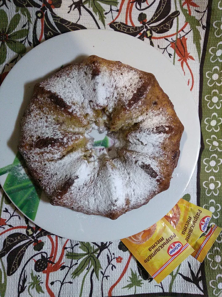 Манный кекс без яиц фото