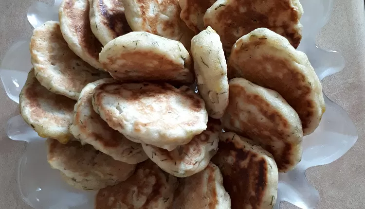 Оладьи с молодой зеленью