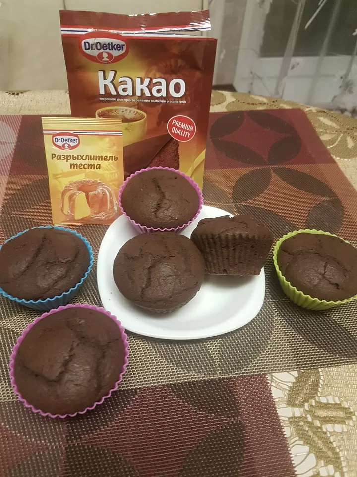 Шоколадные маффины фото рецепта