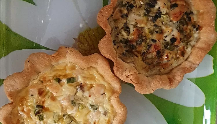 Постный пирог с грибами