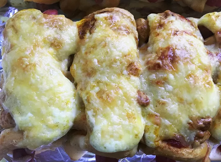 Хот-доги под сыром фото