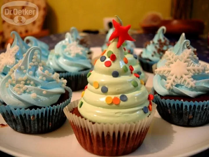 Шоколадные капкейки фото