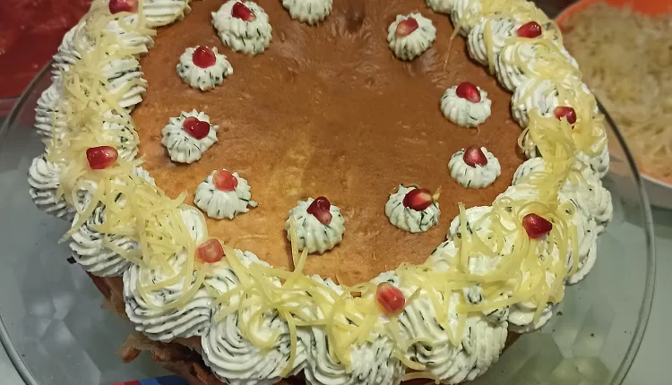Заливной пирог с курицей и грибами 