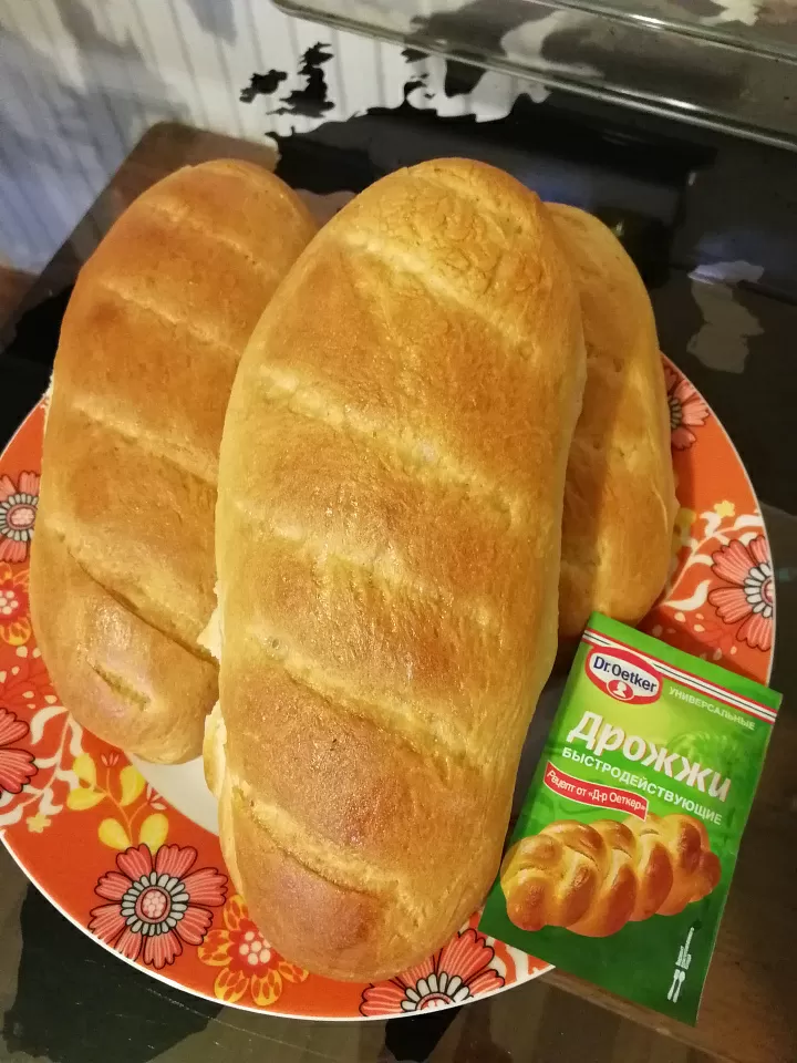 Домашние пышные батоны фото рецепта