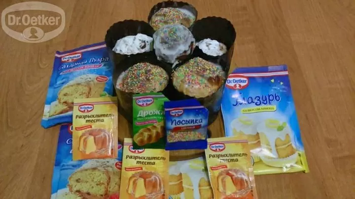 Куличи с изюмом и орехами фото рецепта