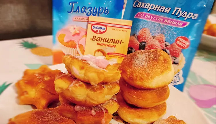 Пончики с глазурью