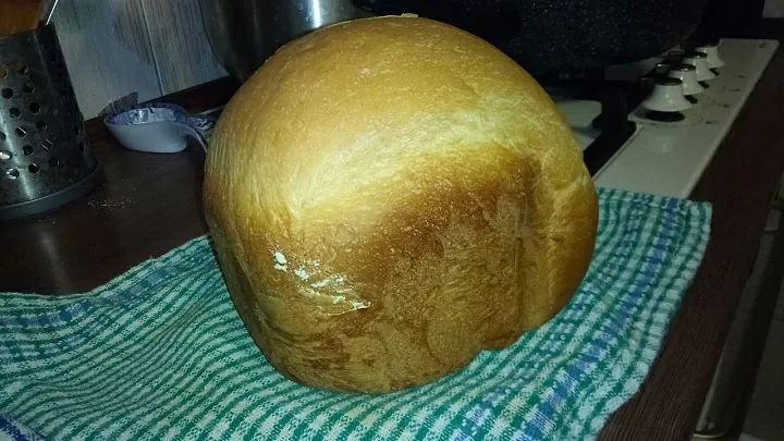 Хлеб на молоке в хлебопечке фото