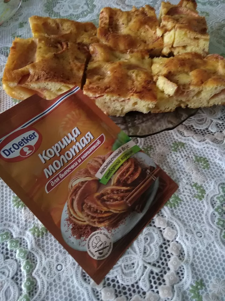 Шарлотка с корицей фото рецепта