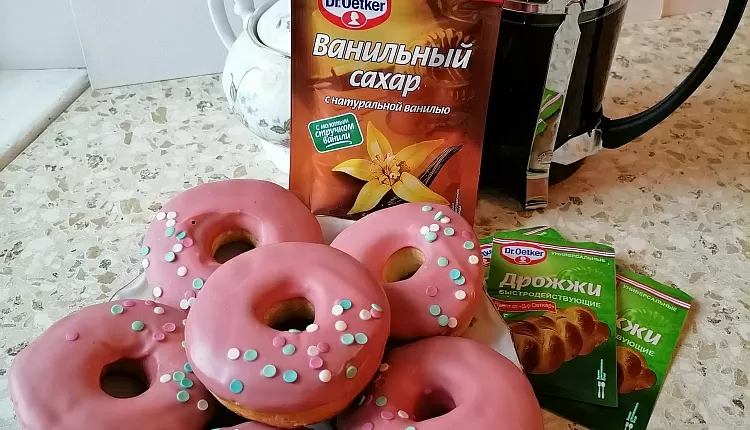 Пончики с глазурью