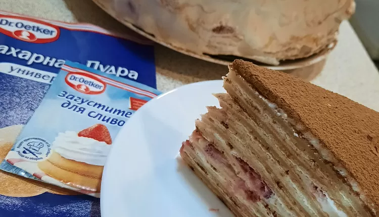 Блинный торт Тирамису
