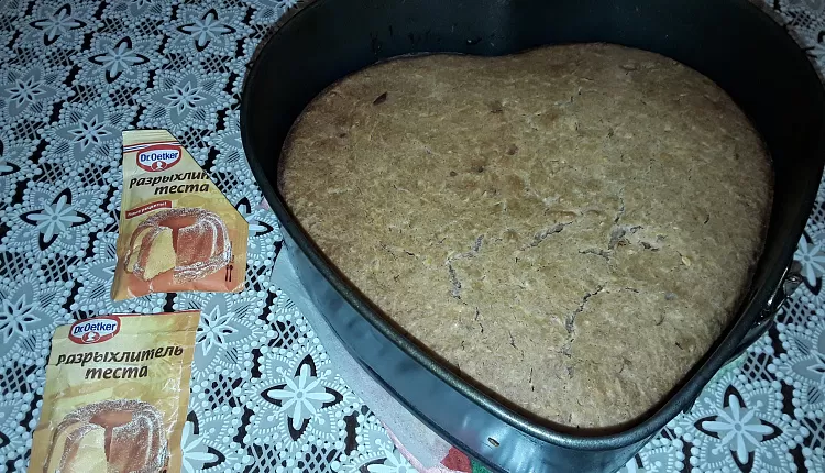 Очень быстрый бисквит на молоке