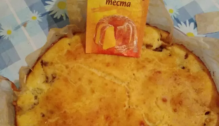 Заливной пирог с курицей и грибами 