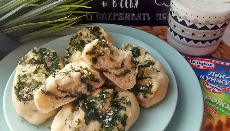 Рулетики с сыром и зеленью