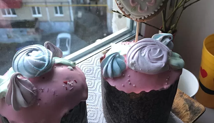 Творожный пасхальный кулич