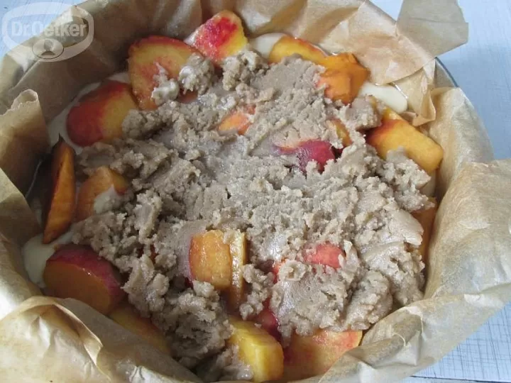 Пирог с нектаринами фото