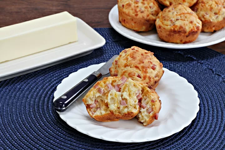 Маффины с ветчиной и сыром фото рецепта