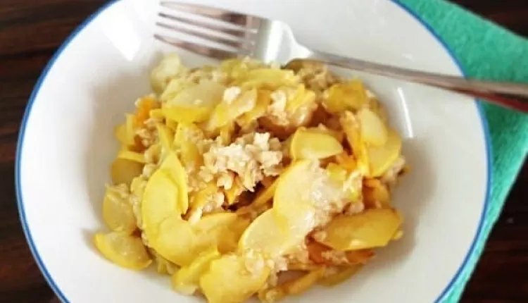 Каша с желе (ленивая овсянка)