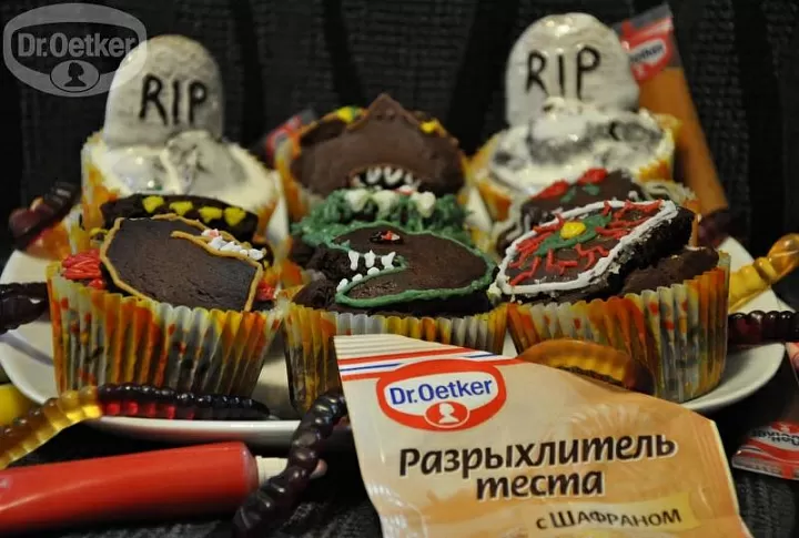 Капкейки "Монстрики" фото