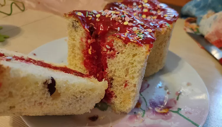 Творожный пасхальный кулич