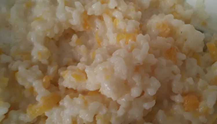 Каша рисовая с тыквой и яблоками