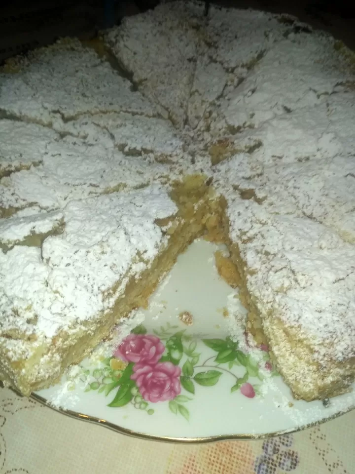 Насыпной пирог с яблоками фото рецепта
