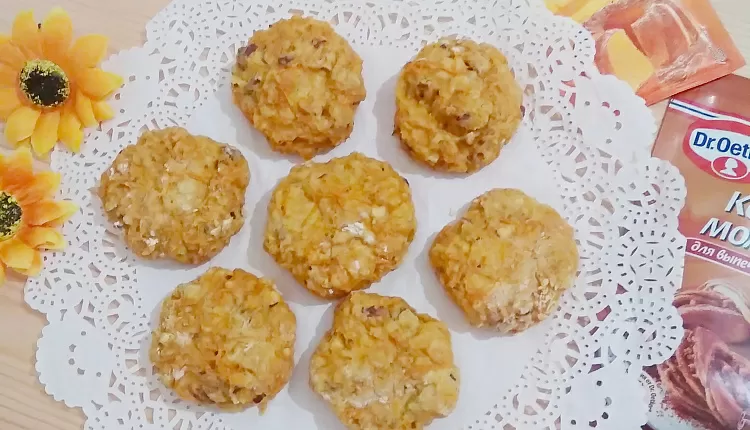 Морковно-ореховое печенье с корицей