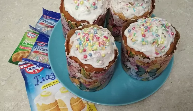 Творожный пасхальный кулич