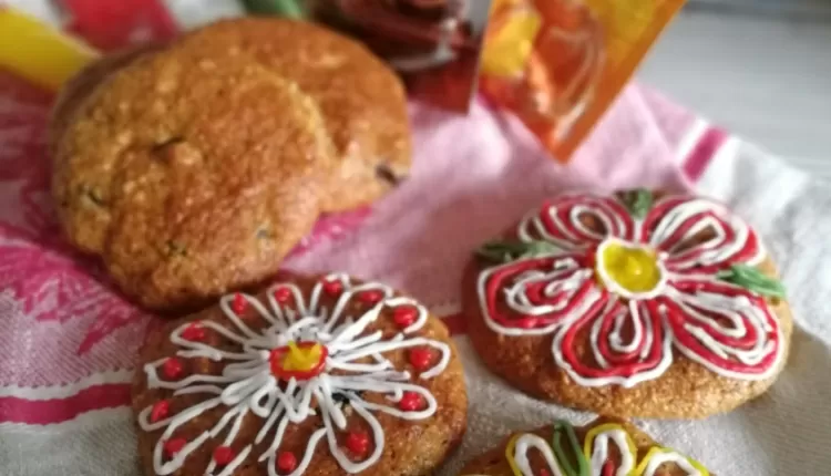 Морковно-ореховое печенье с корицей