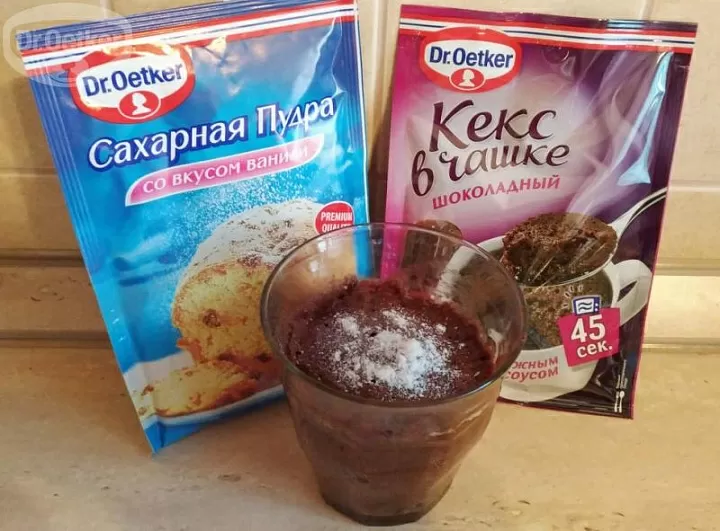 Шоко кекс с бананом и медом фото