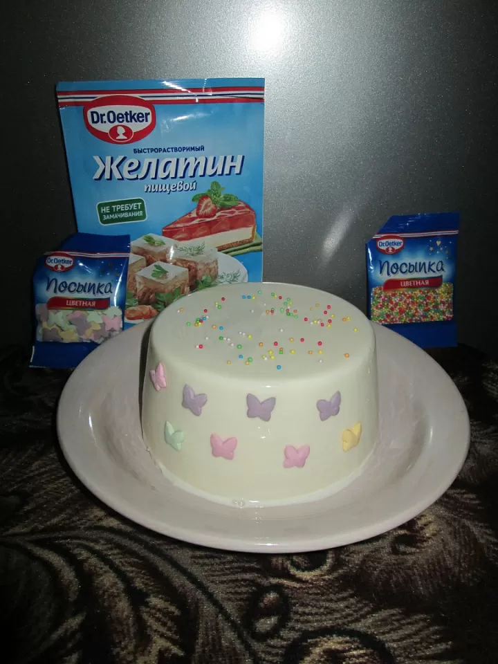 Сметанное желе фото