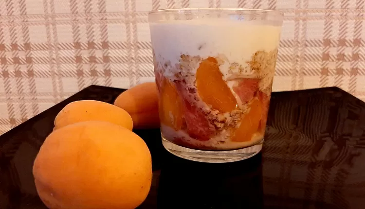 Каша с желе (ленивая овсянка)