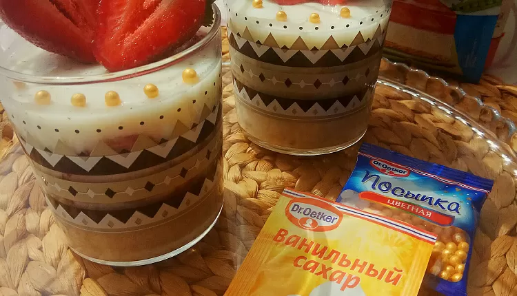 Каша с желе (ленивая овсянка)