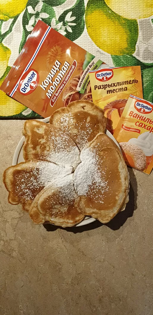 Оладьи "Яблоко с корицей" фото