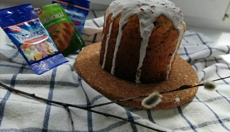 Творожный пасхальный кулич
