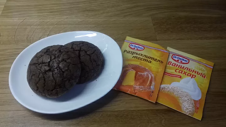 Пряники из темного шоколада фото
