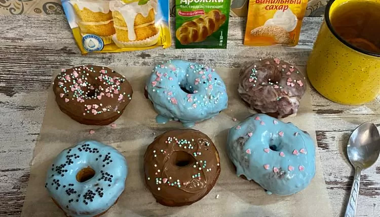 Пончики с глазурью