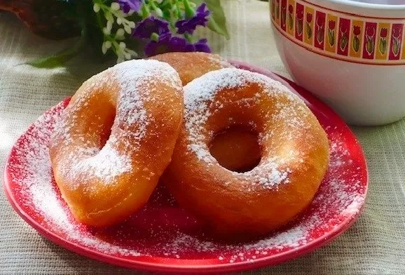 Настоящие классические пончики на дрожжах фото рецепта