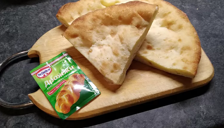 Заливной пирог с курицей и грибами 