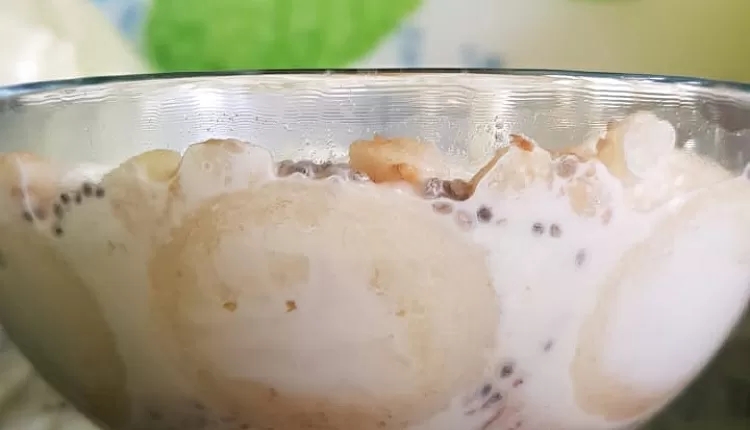 Каша с желе (ленивая овсянка)