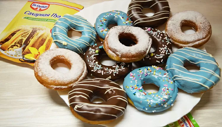 Пончики с глазурью