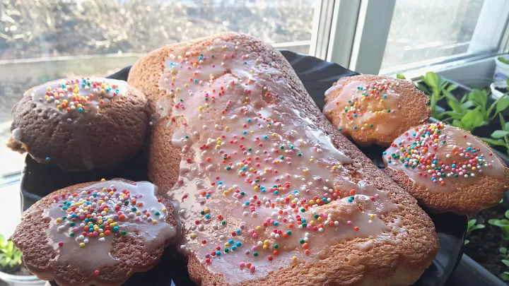 фото рецепта Кекс с глазурью Кекс с глазурью фото