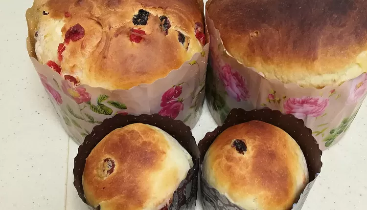 Творожный пасхальный кулич