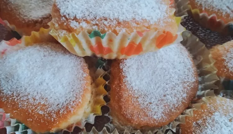 Маффины с вареньем