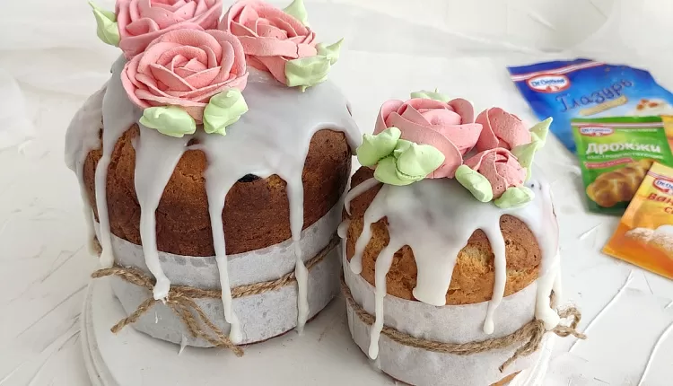 Творожный пасхальный кулич