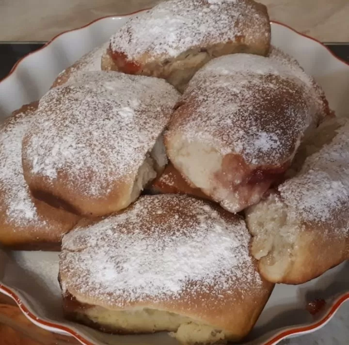Пирожки с яблоком и клубникой фото рецепта