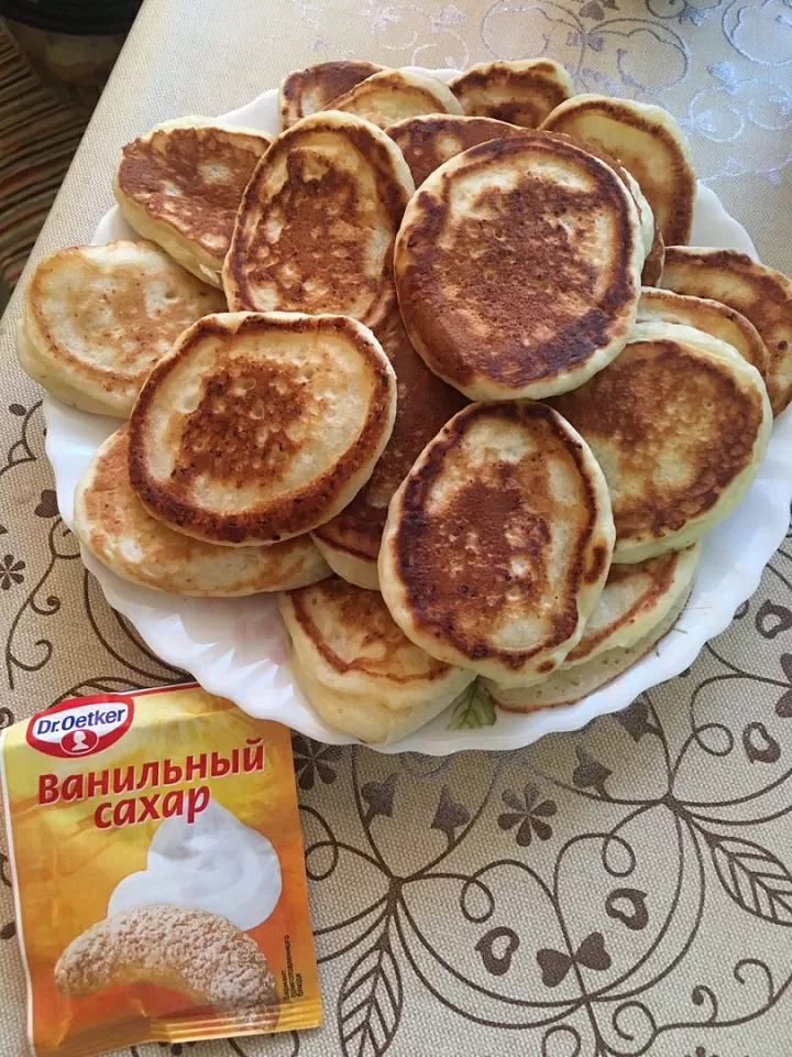 Оладушки с творогом  фото