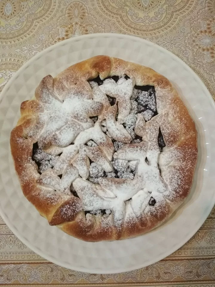 пирог ежевичный фото