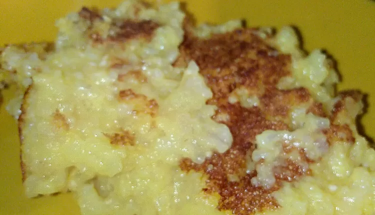 Рисовая запеканка с грибами и сыром