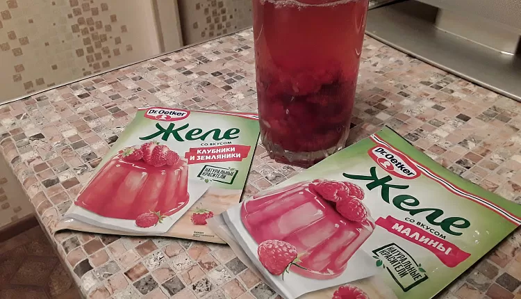Малиновое желе 