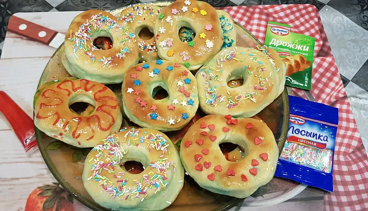 Пончики с глазурью